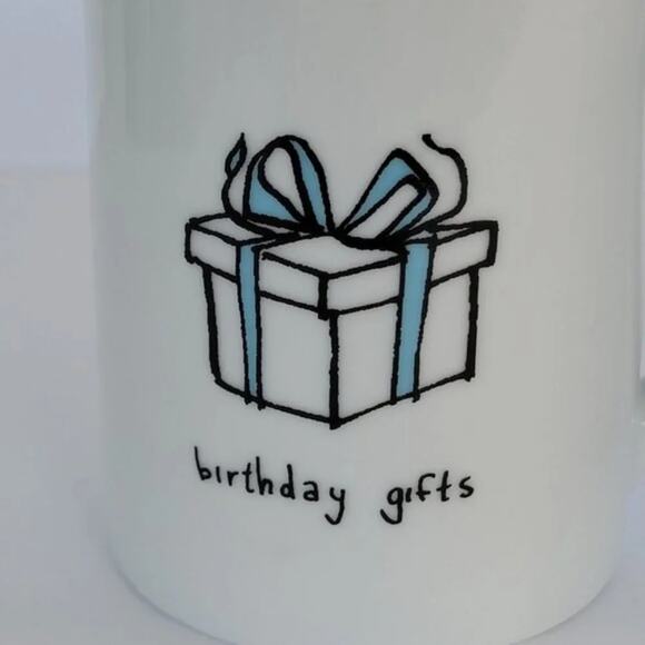 I Godinger & Co Birthday Celebration Mugs Set of 3 White Ceramic Coffee Cups - Picture 4 of 9